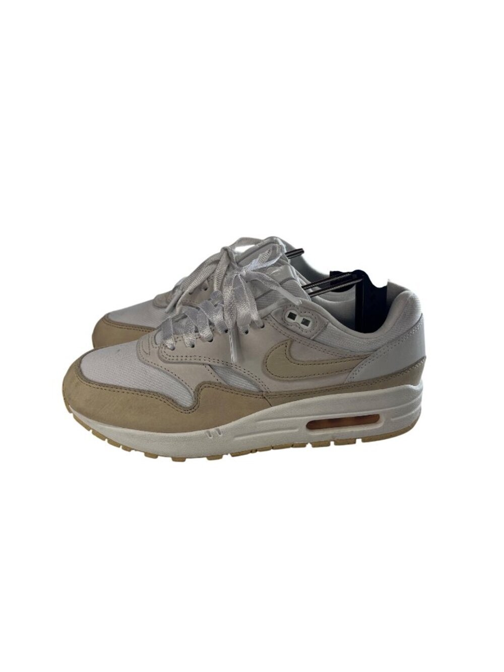 Nike Air Max 1 FB5060-100 White Beige Sneakers Sz 8 Womens Lightweight Cushionin
